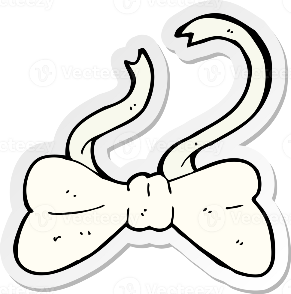 sticker of a cartoon bow tie png