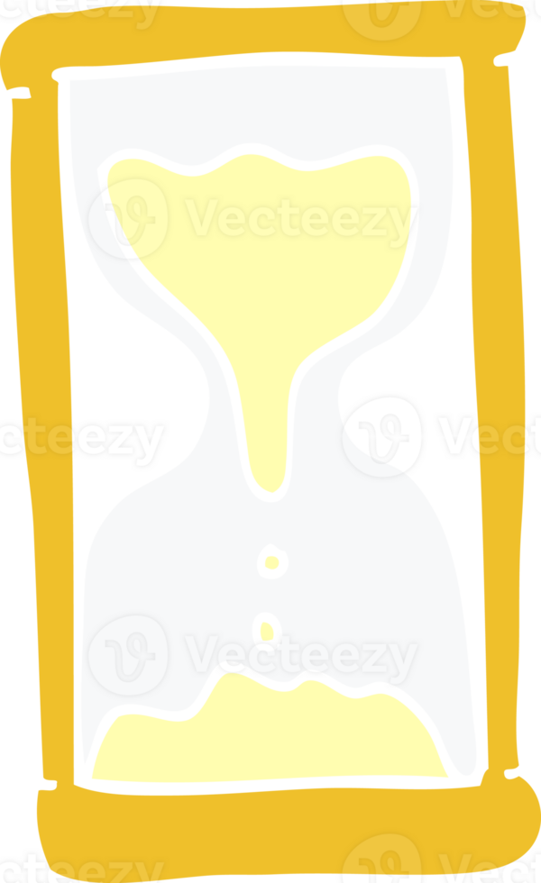 cartoon doodle hourglass png