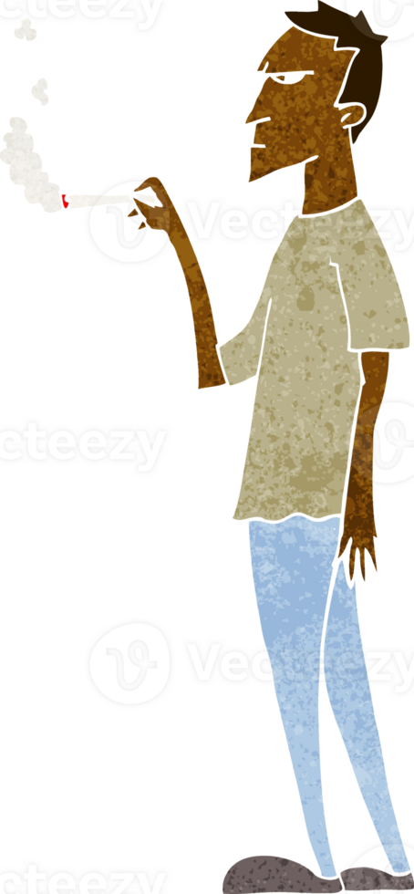 cartoon annoyed smoker png