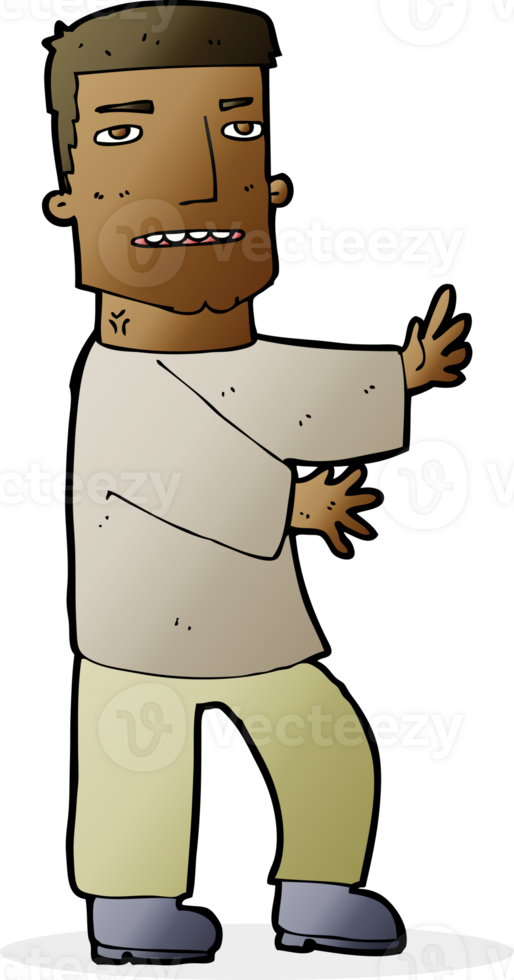 cartoon man gesturing png
