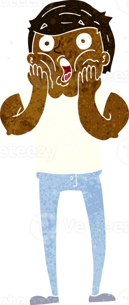 cartoon gasping man png