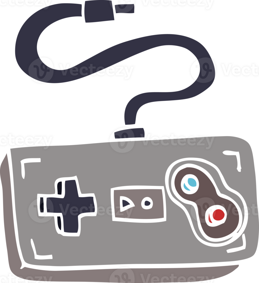 cartoon doodle game controller png