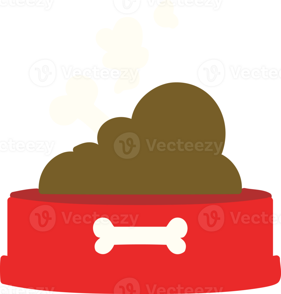 bol de nourriture pour chien avec os png