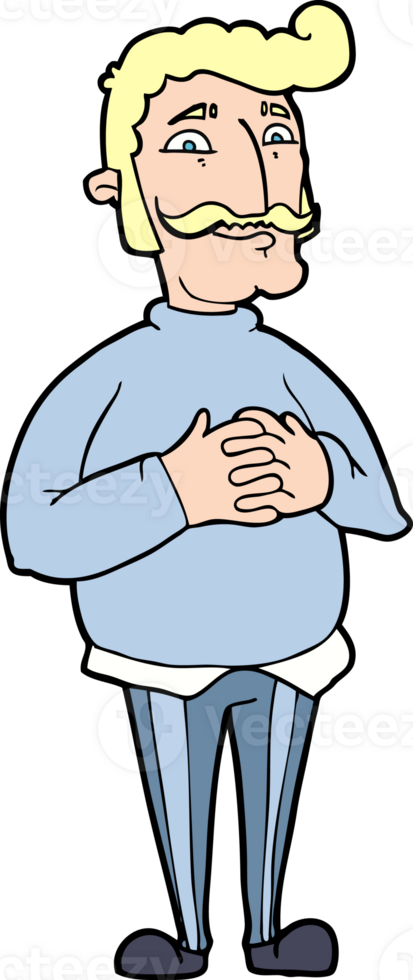 caricatura, bigote, hombre png