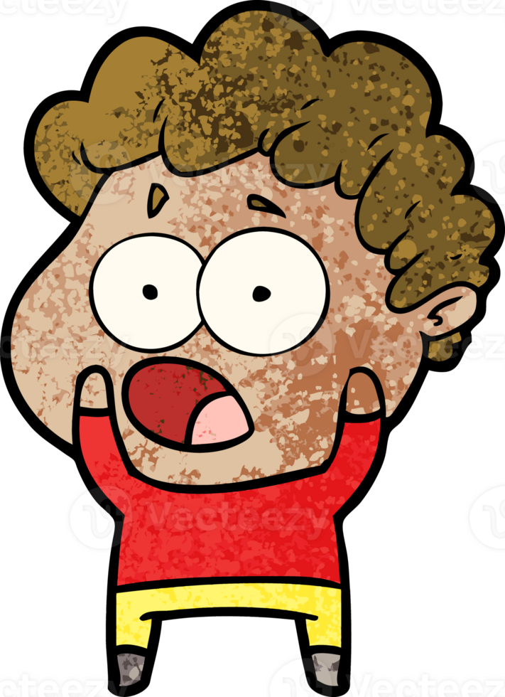 cartoon man gasping in surprise png