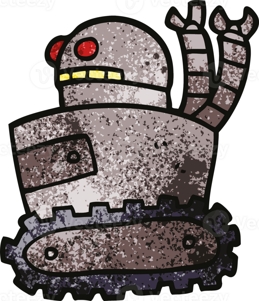 cartoon doodle robot png