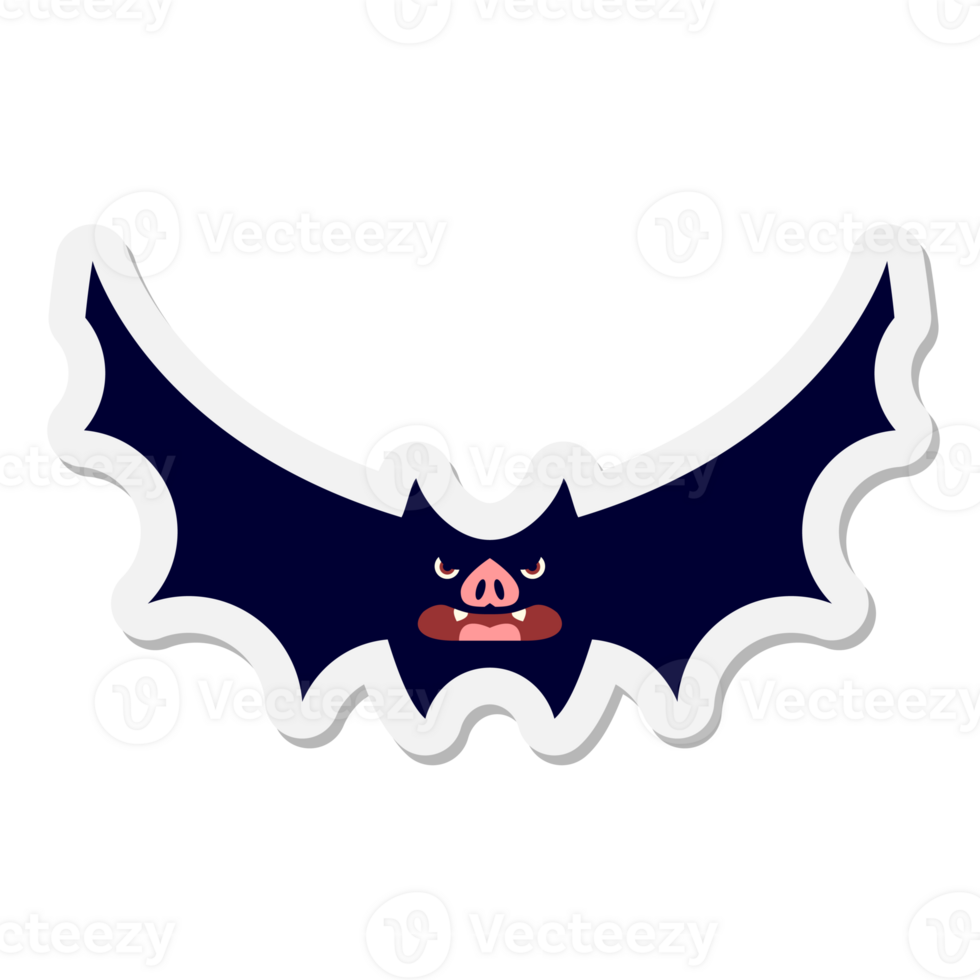 spooky halloween bat sticker png