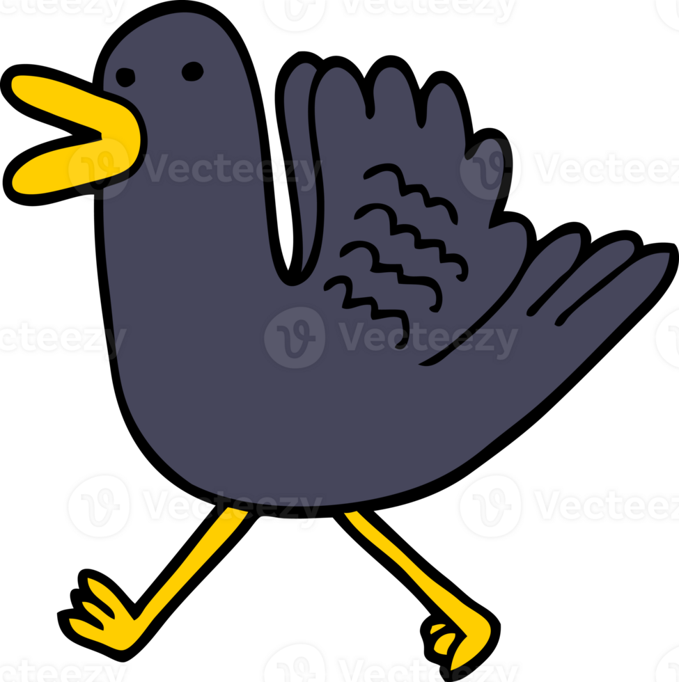 cartoon duck running png