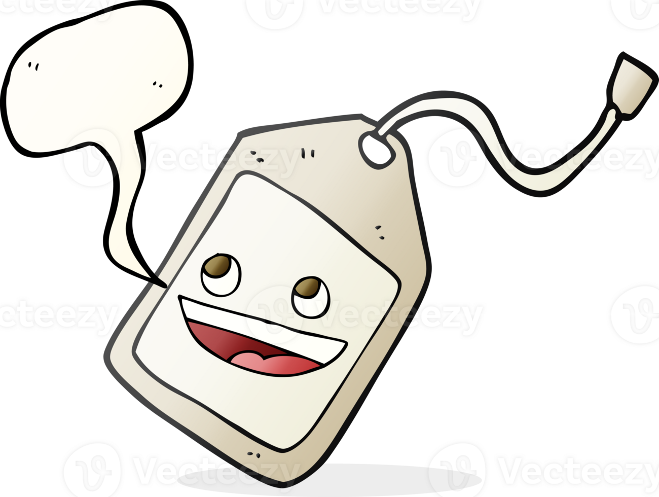 hand drawn speech bubble cartoon luggage tag png