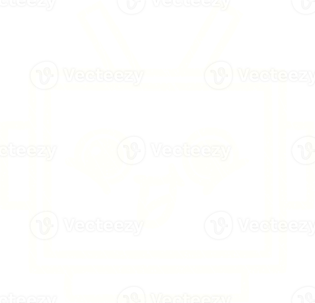 Robot Face Chalk Drawing png