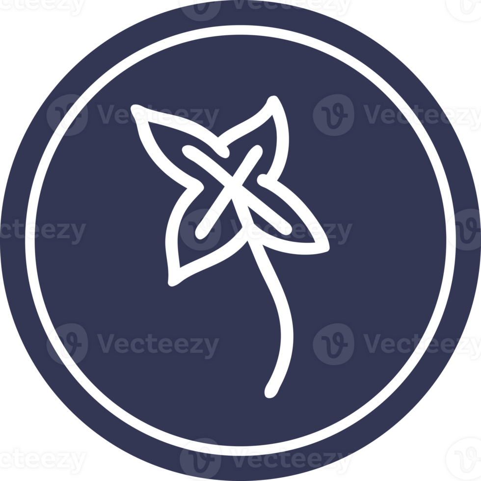 natural leaf circular icon symbol png