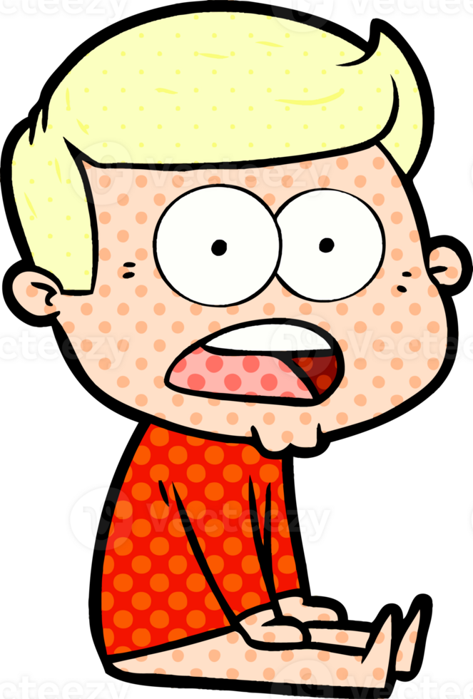 cartoon shocked man png