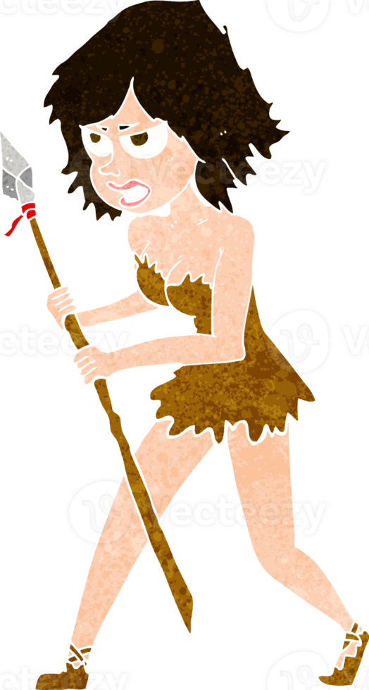 cartoon cave girl png