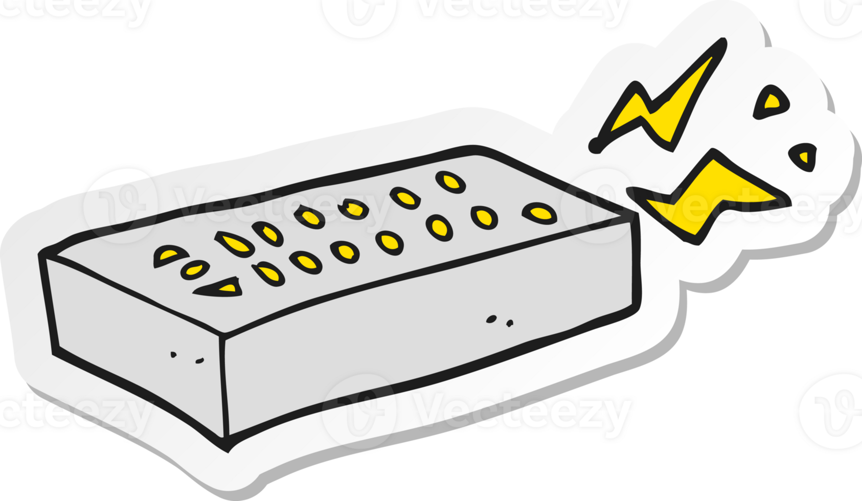 sticker of a cartoon remote control png