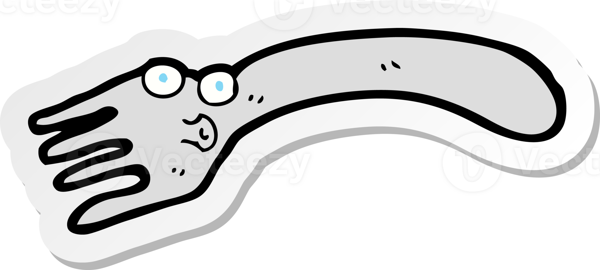 sticker of a cartoon fork png
