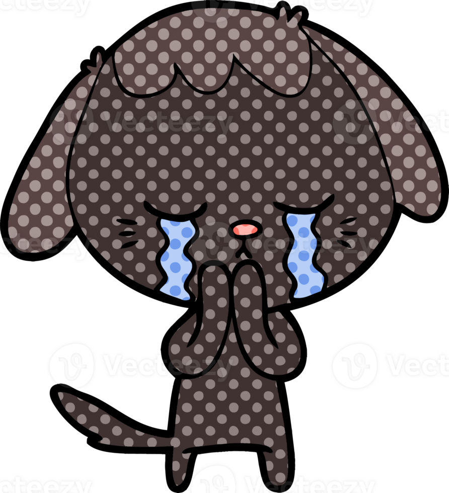 cartoon crying dog png