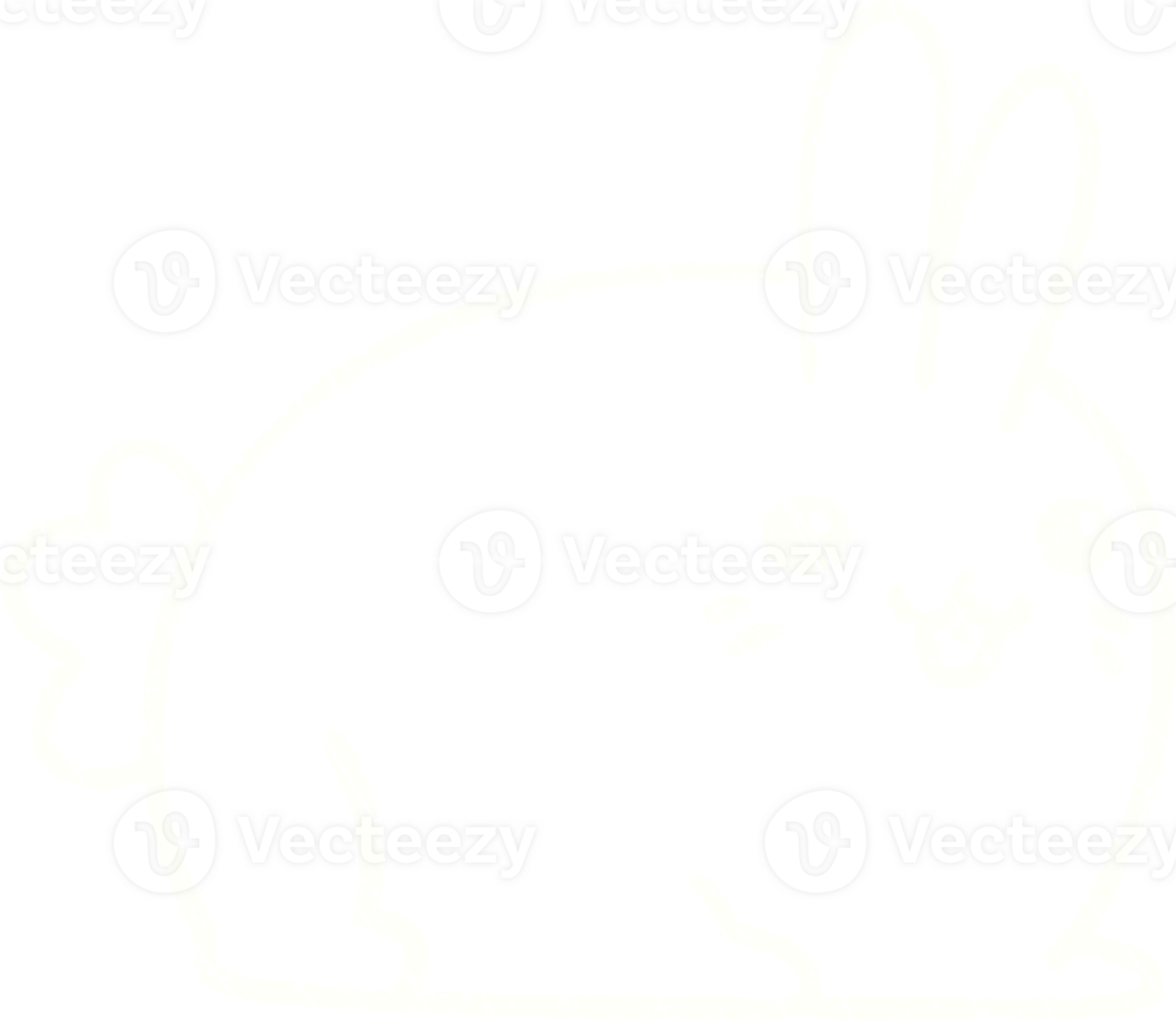 Cute Bunny Chalk Drawing png