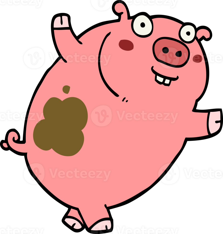 funny cartoon pig png