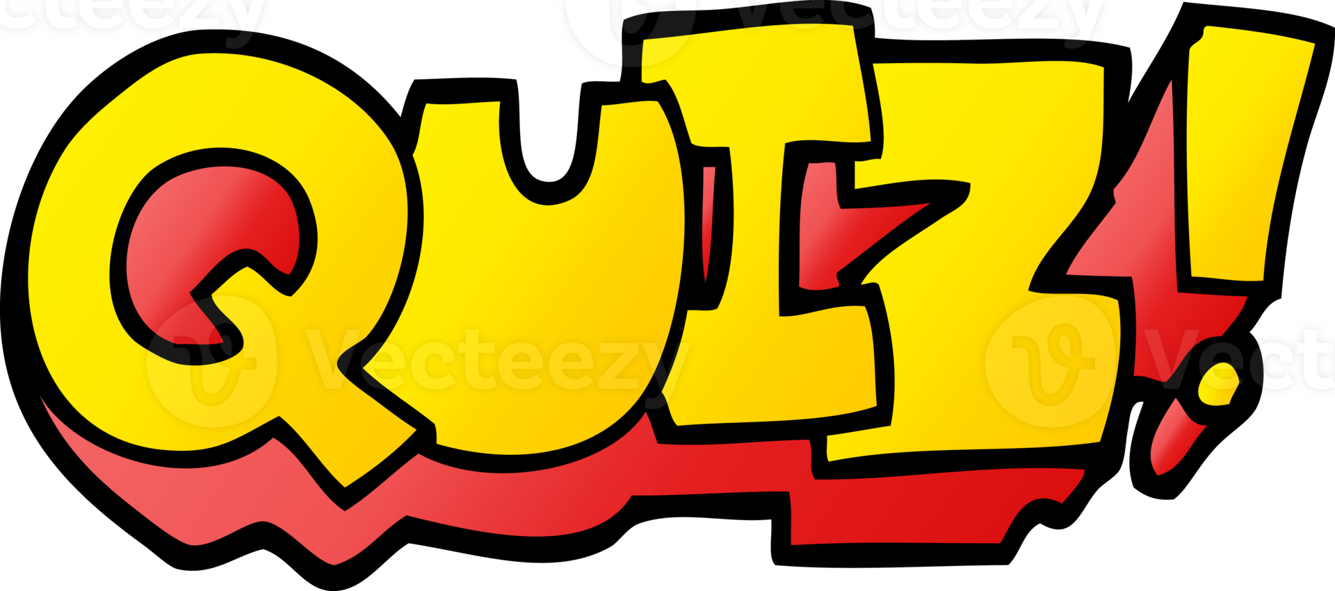 gradient illustration cartoon word quiz png