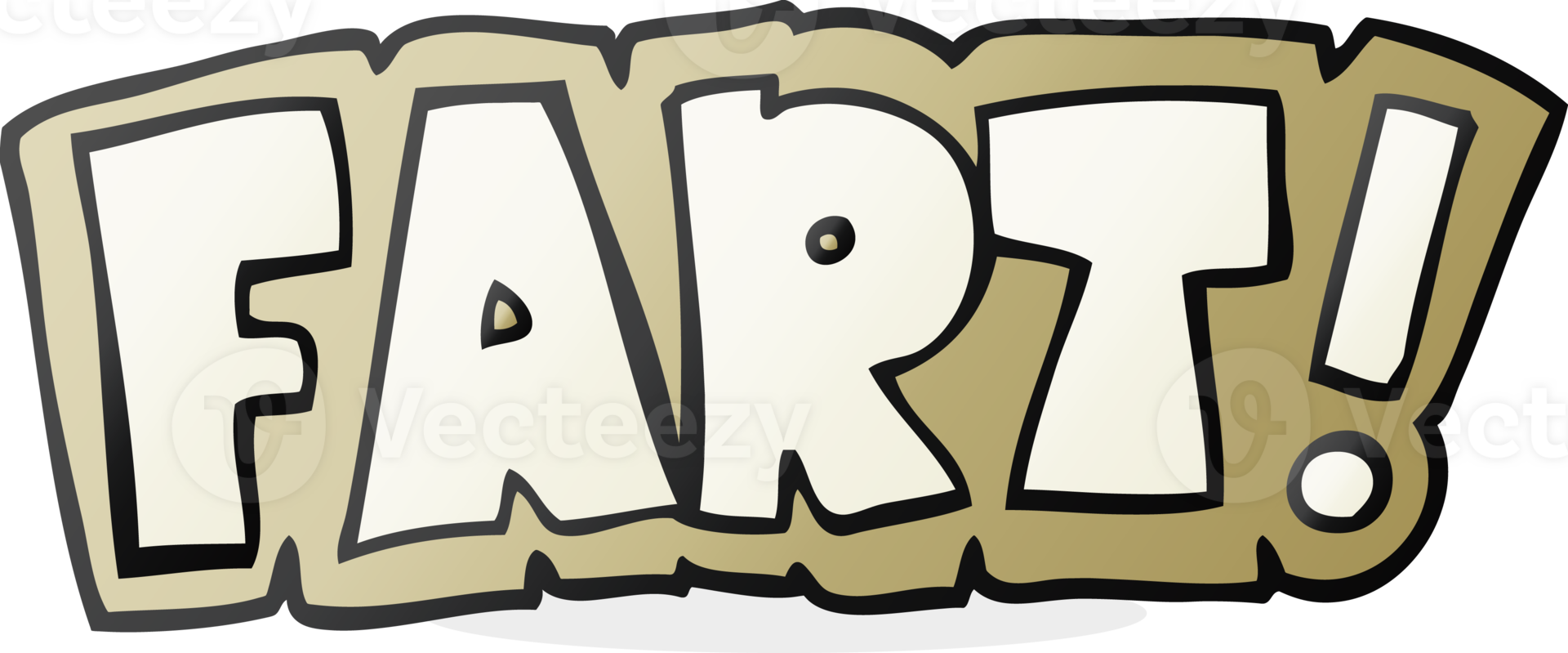 hand drawn cartoon fart symbol png