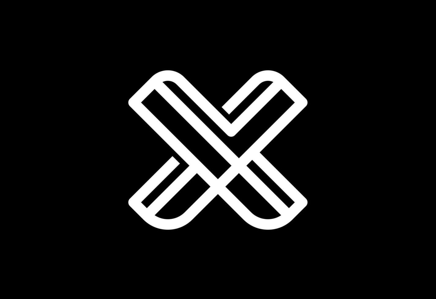 Modern creative letter X logo design illustration vector