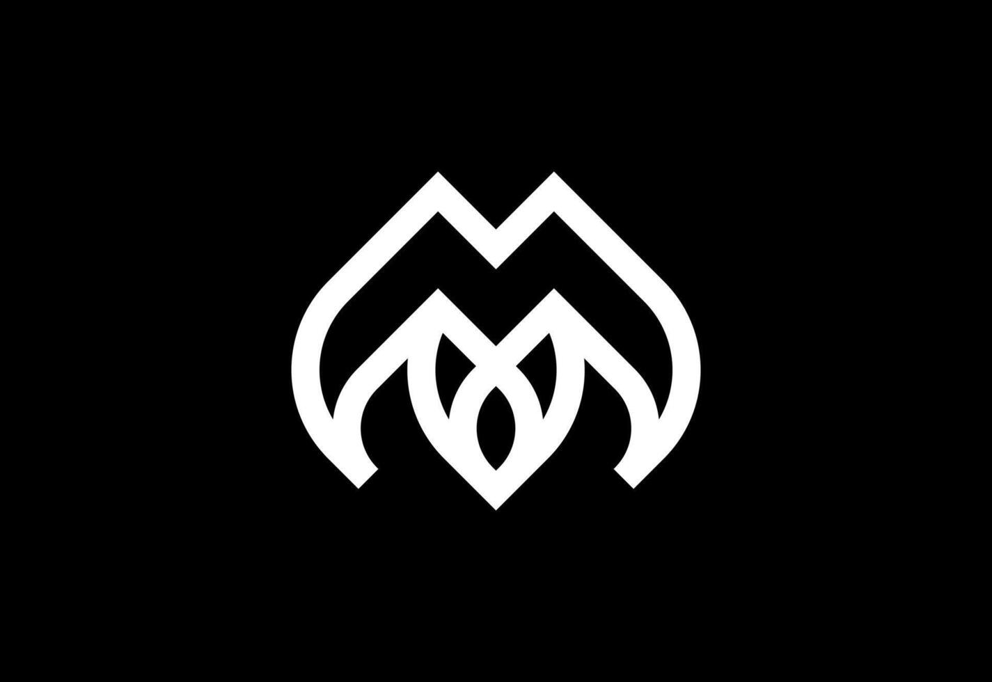 Modern M letter logo design illustration vector