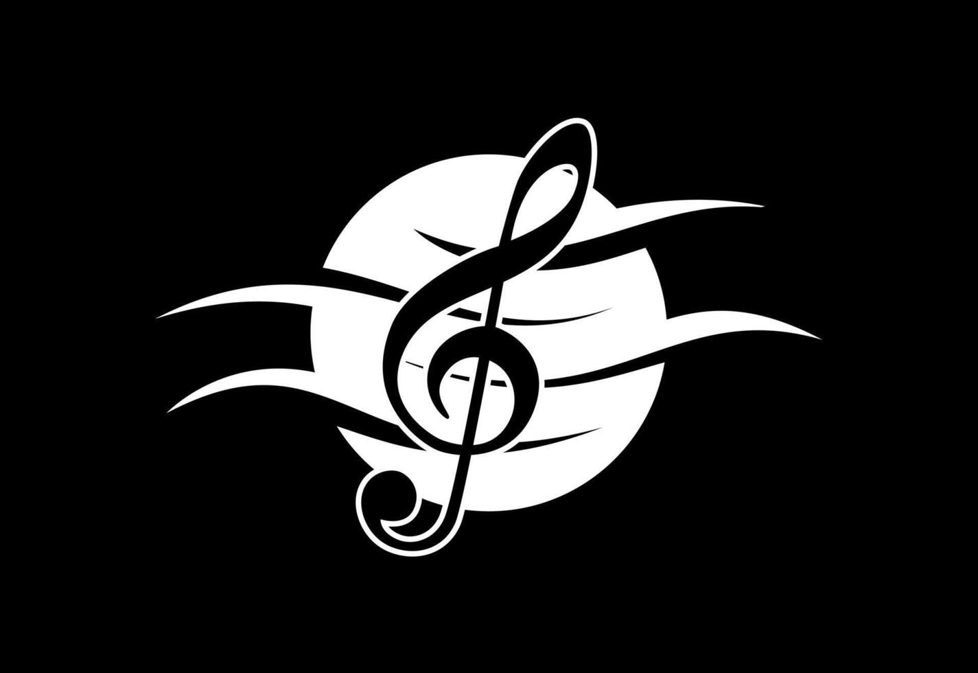 Sea music wave logo design template. Beach party logo vector