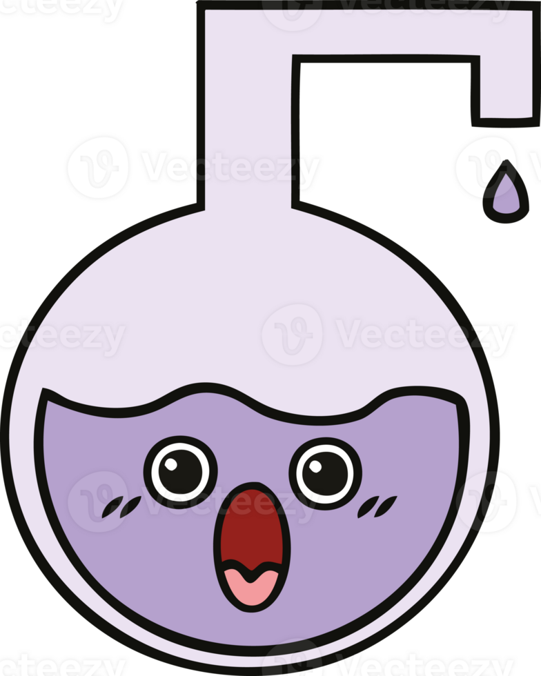 cute cartoon of a science experiment png