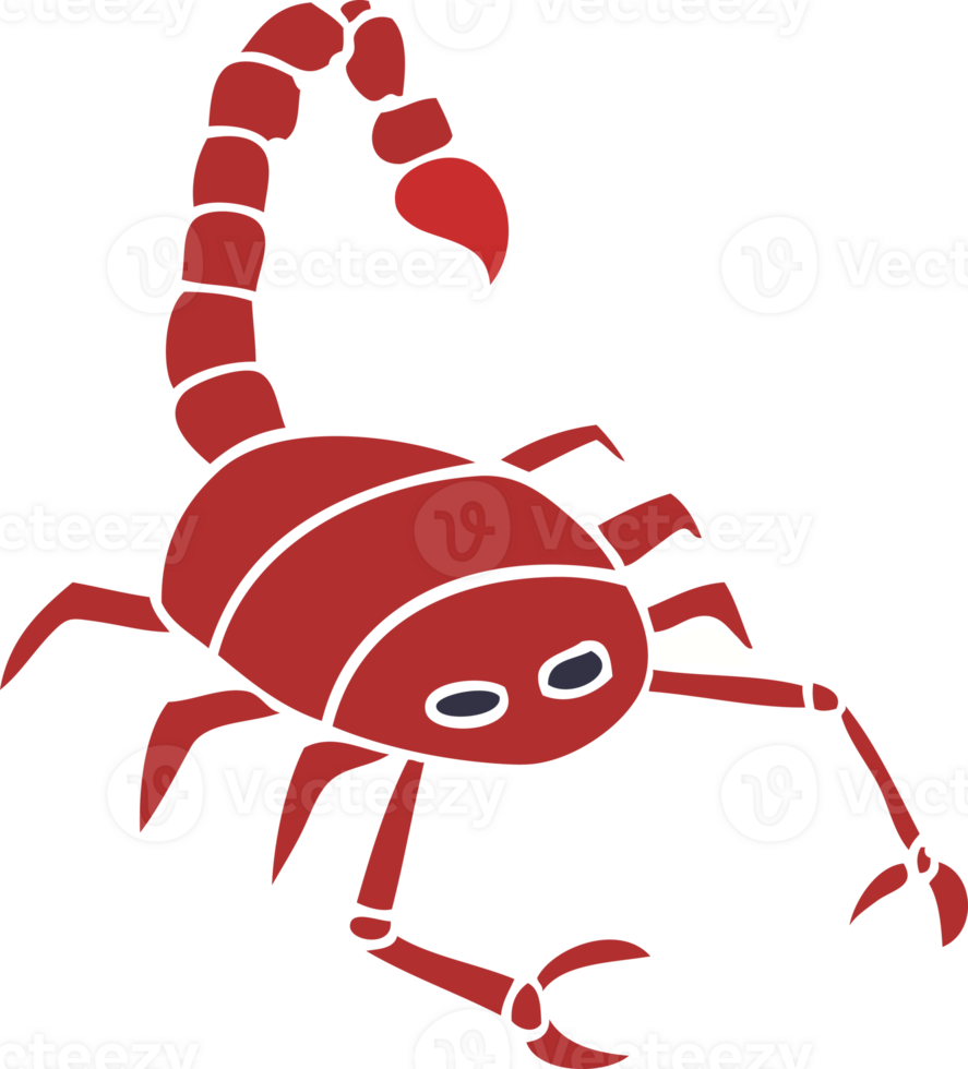 cartoon doodle of a scorpion png