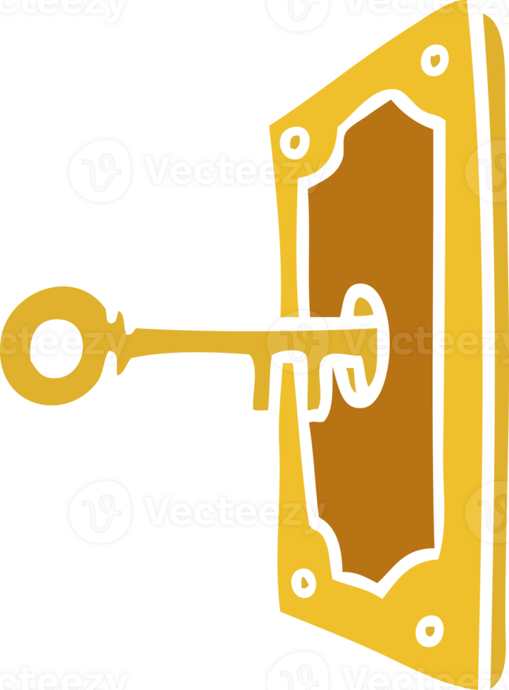 mão desenhado desenho animado rabisco do uma porta lidar com png