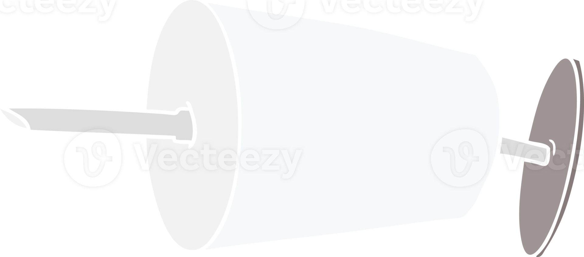 jeringa médica de dibujos animados de estilo de color plano png