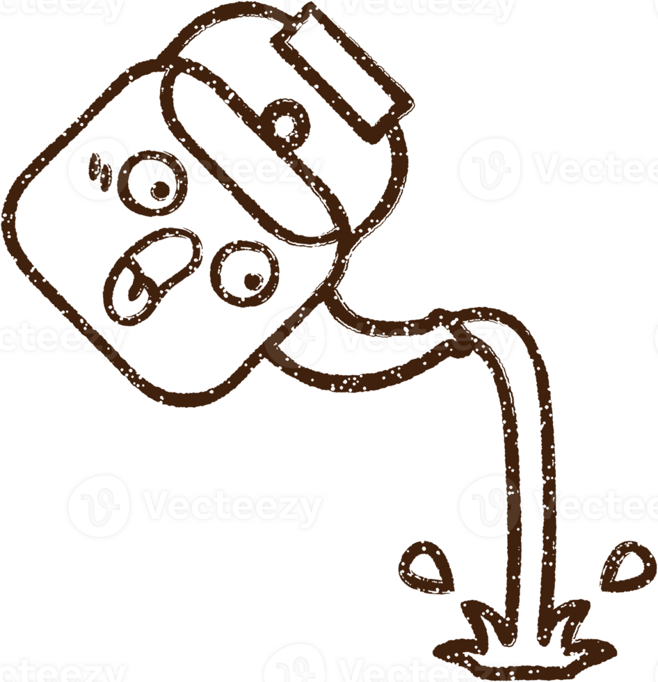 Hot Kettle Charcoal Drawing png