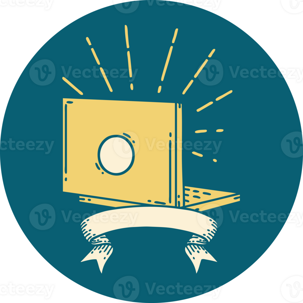 icon of a tattoo style laptop computer png