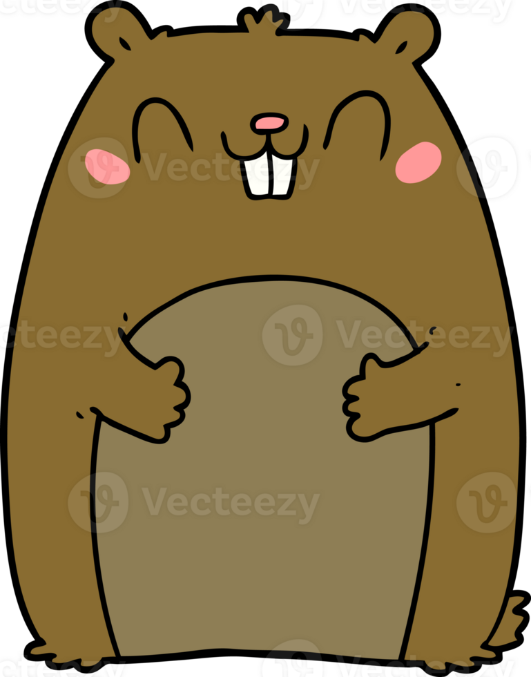 cartoon happy gopher png
