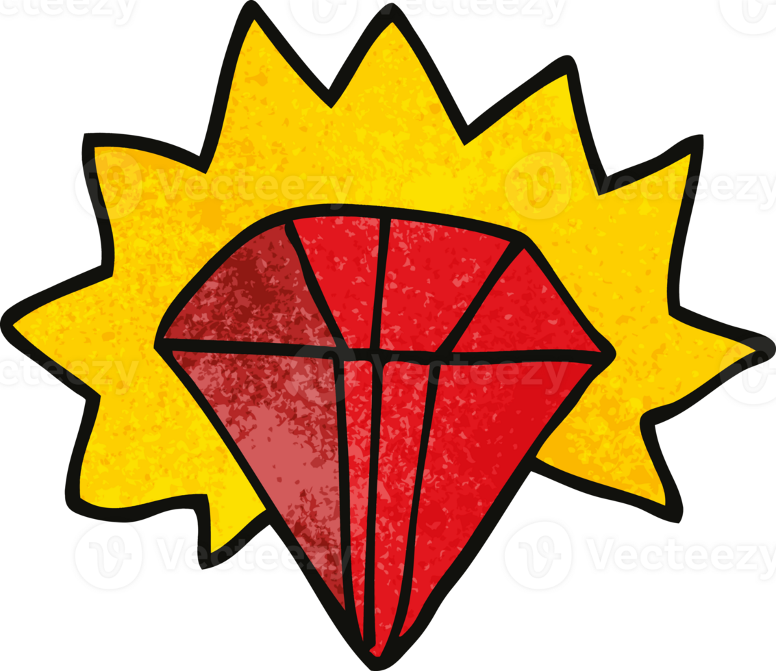 cartoon doodle giant ruby png