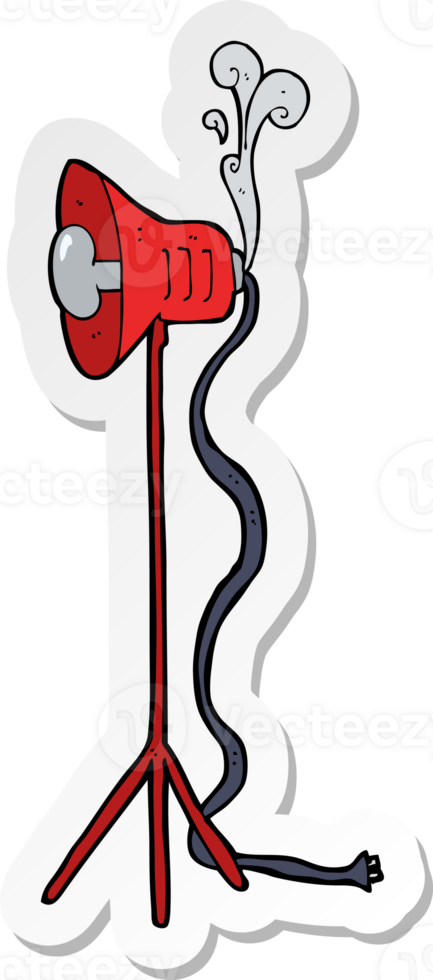 sticker of a cartoon photography studio lamp png