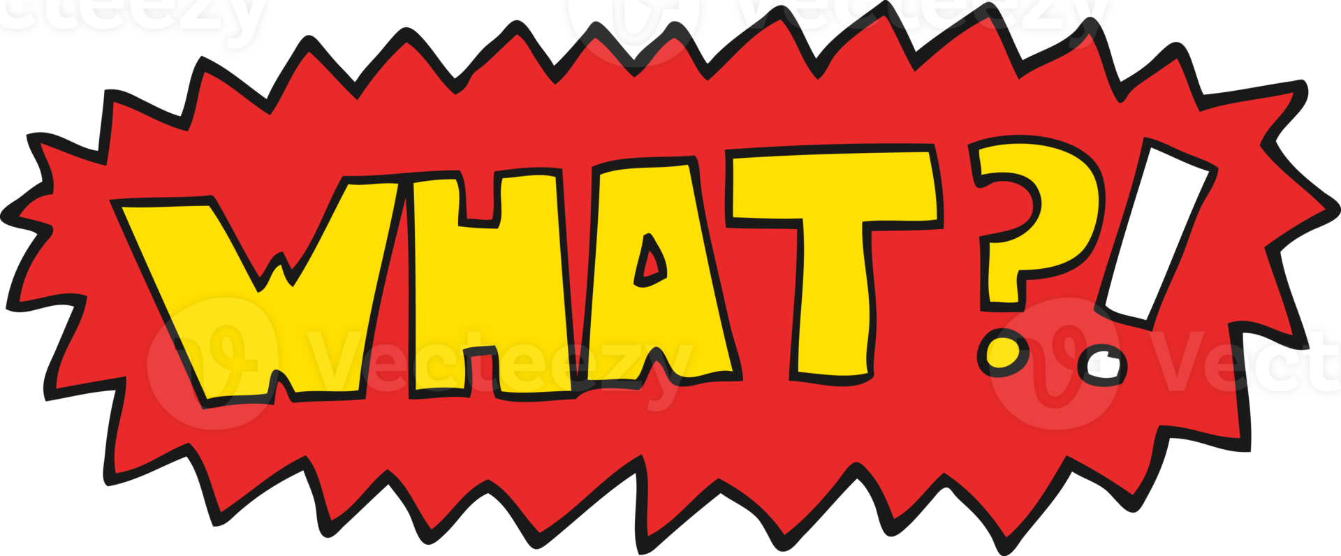 cartoon word What png