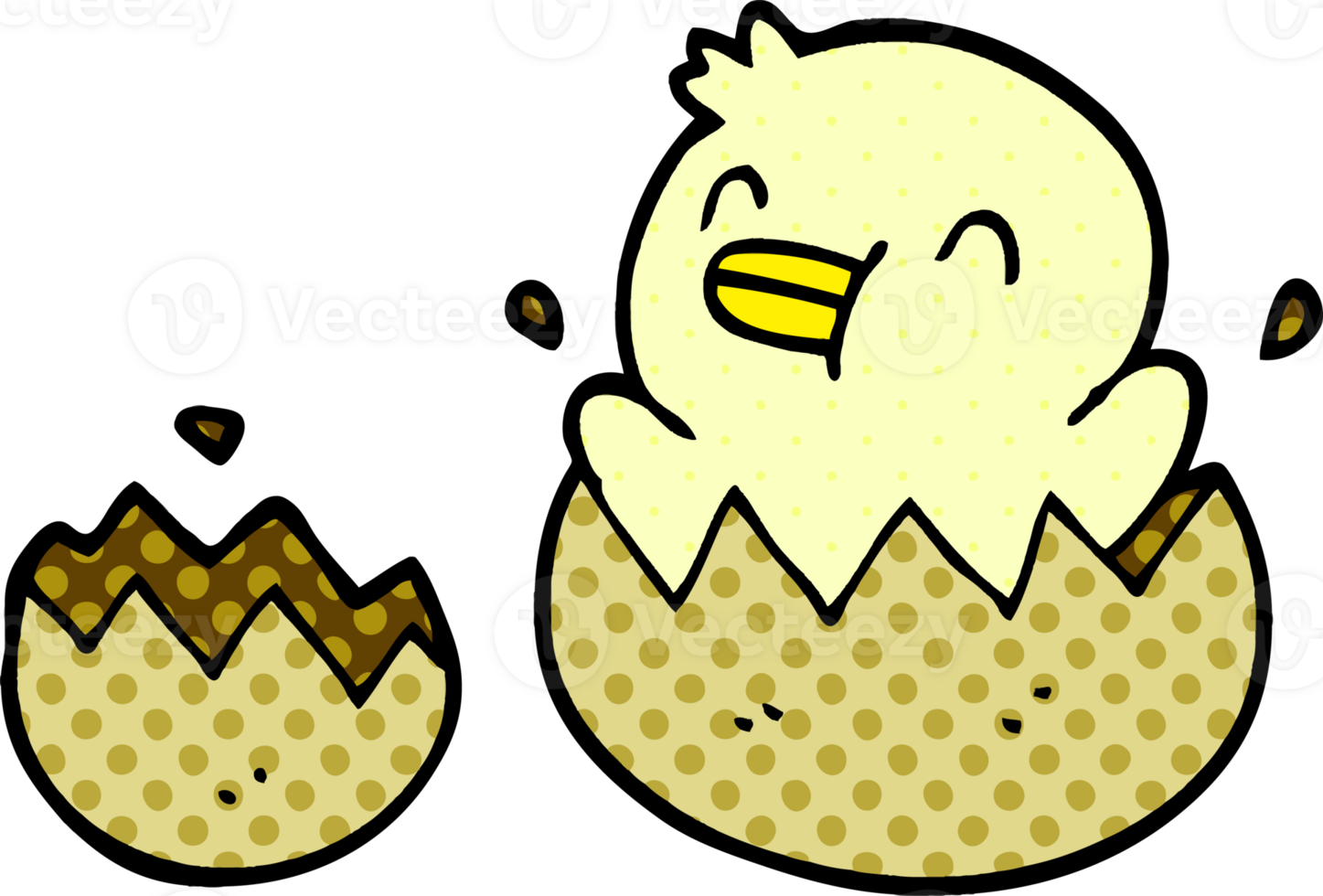 cartoon doodle baby duck png
