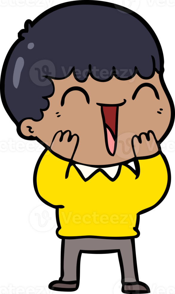 cartoon happy man png
