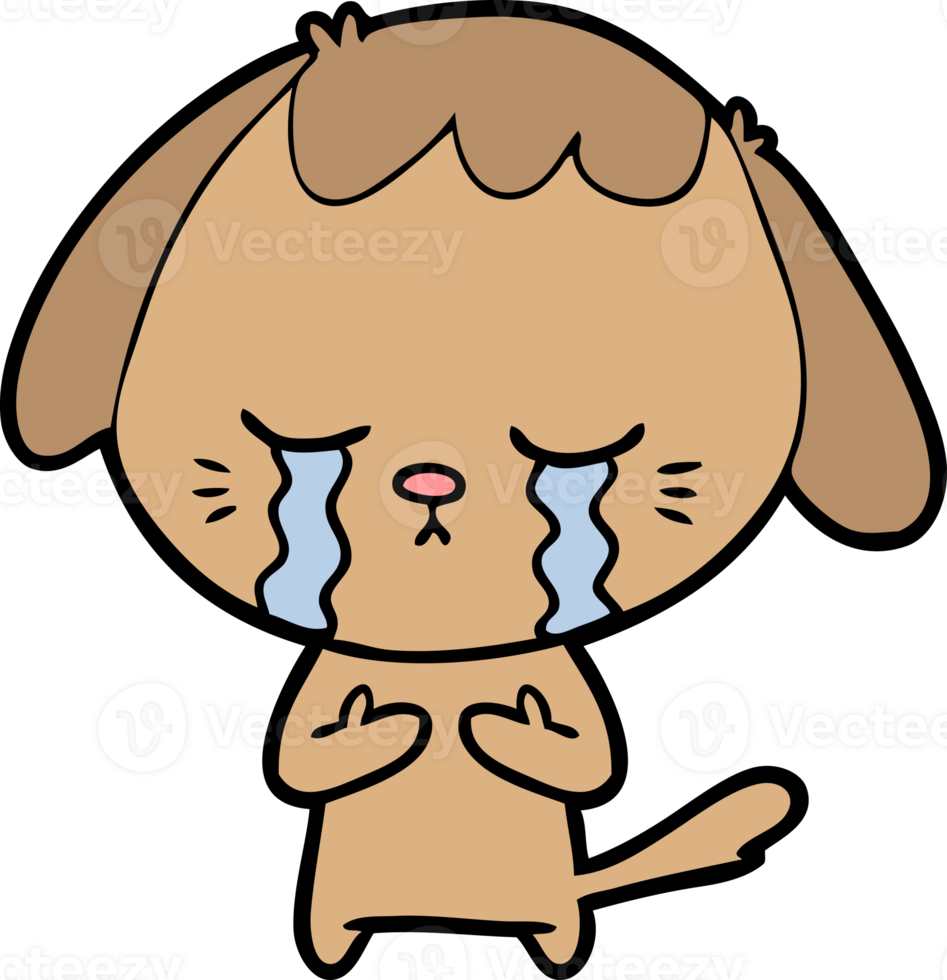 cartoon crying dog png