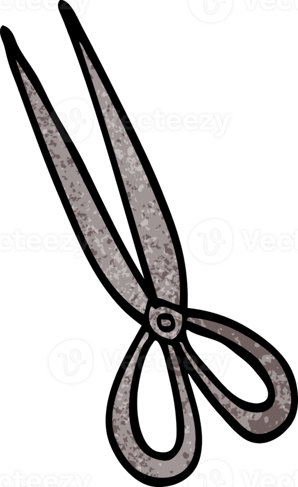 cartoon doodle scissors png