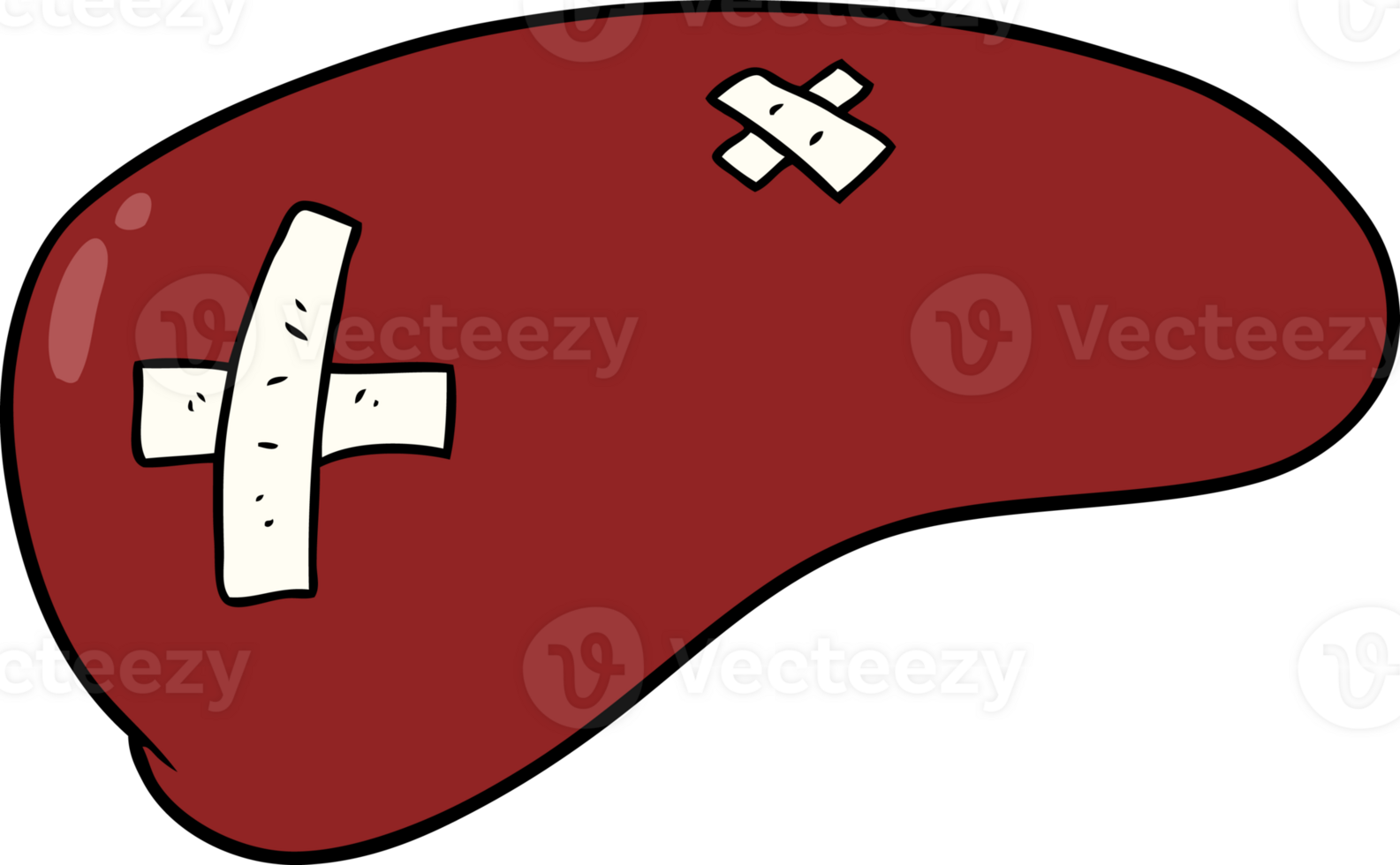 cartoon repaired liver png
