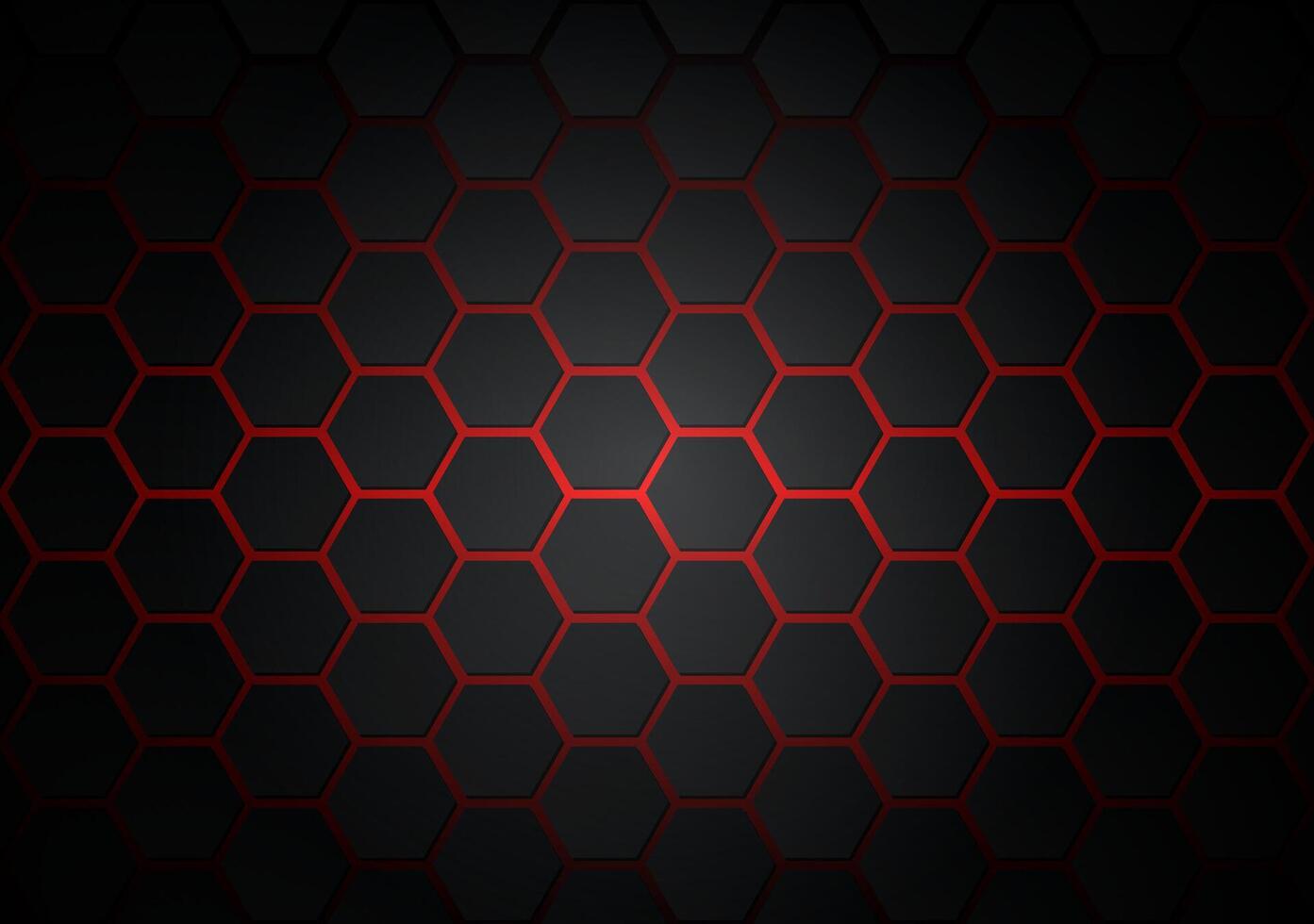 Abstract 3d futuristic black-read color background with hexagons. Surface polygon pattern with luxury hexagon paper texture and futuristic business. vector