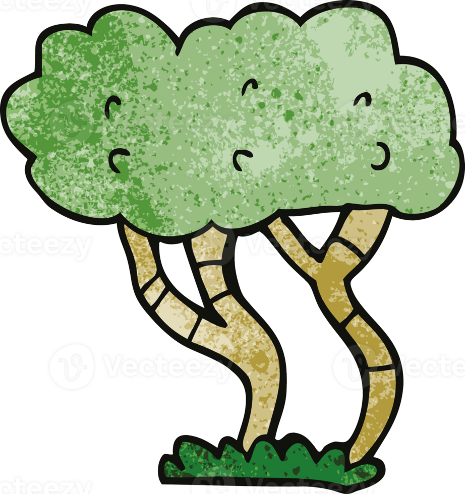 cartoon doodle tree png