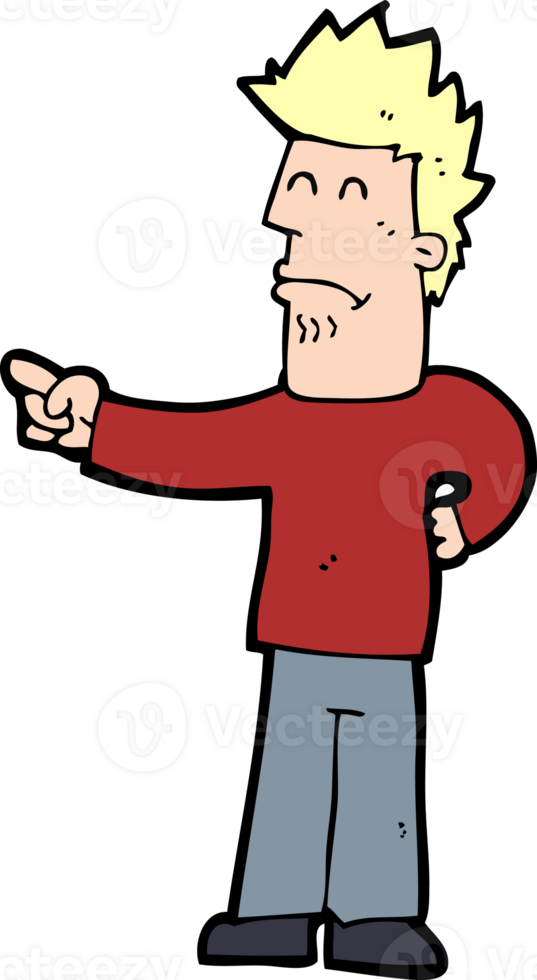 cartoon man pointing png