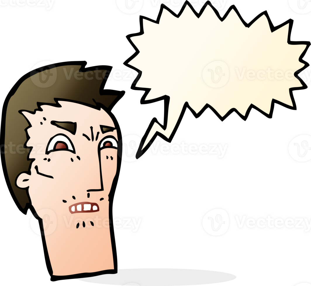 cartoon angry face with speech bubble png