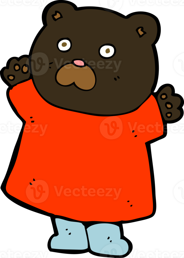 funny cartoon black bear png