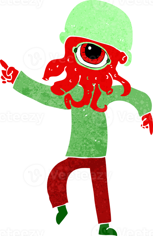 cartoon alien man dancing png