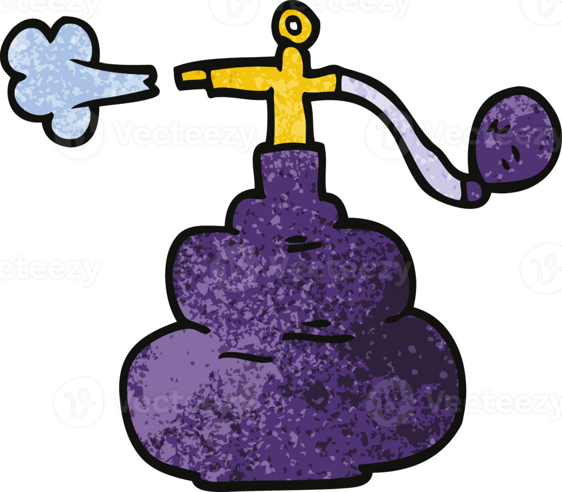 cartoon doodle perfume bottle spray png