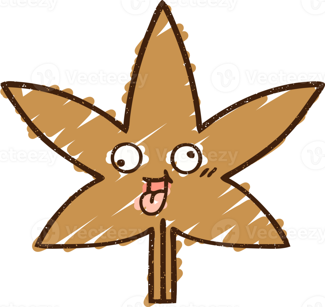 Leaf Chalk Drawing png